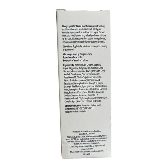 Obagi Hydrate Facial Moisturizer 1.7 oz /‎ 48g Sealed New | All Skin Types - Picture 3 of 6